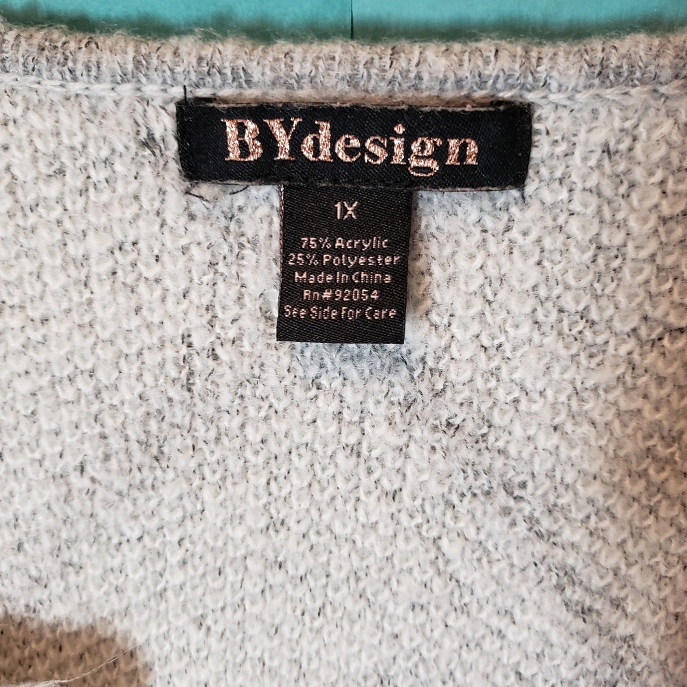 White/Grey Cardigan - Picture 3 of 4